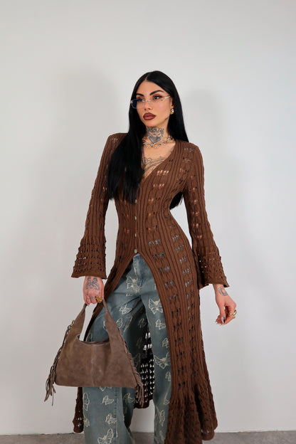 Cardigan Amal - Marrone