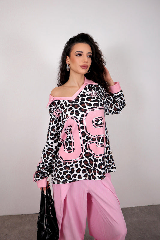 Maglia Football Leo - Rosa