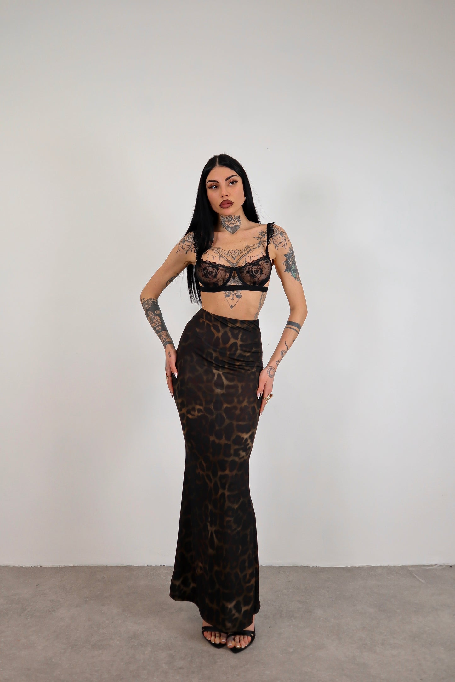 Gonna lunga Rasha - Leopardato