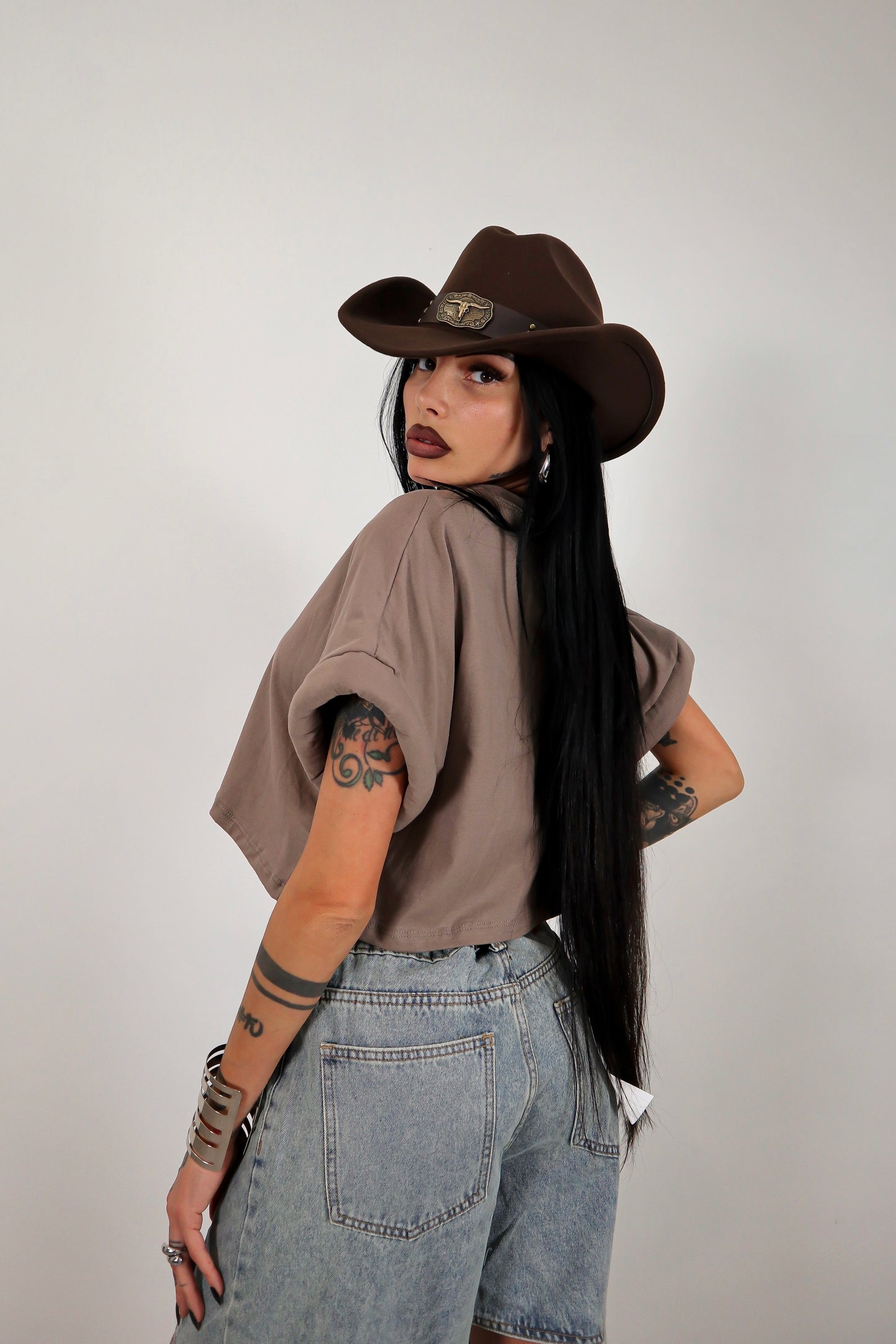 T-shirt crop Donut - Fango