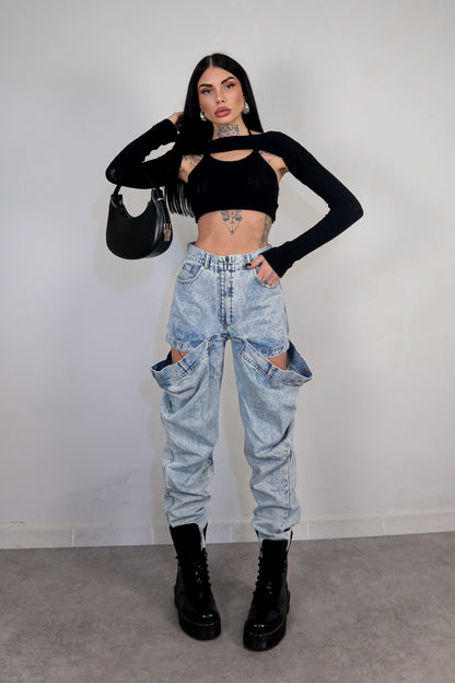 Jeans cut out Baddie