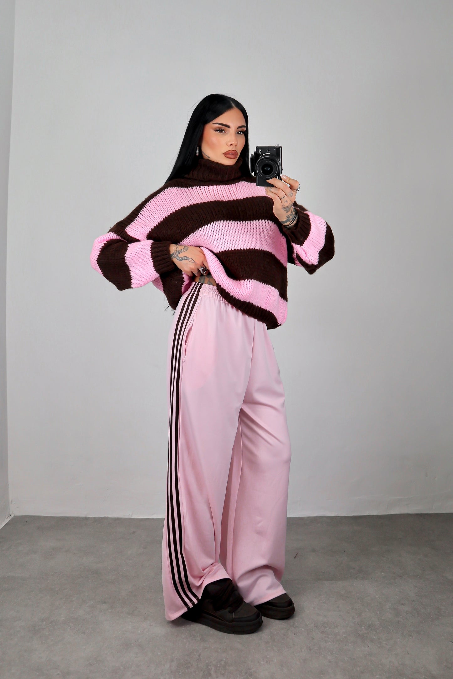 Maglione Nadine - Rosa/Marrone