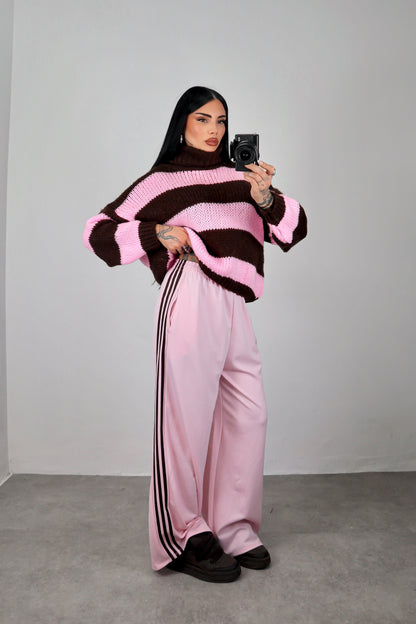 Maglione Nadine - Rosa/Marrone