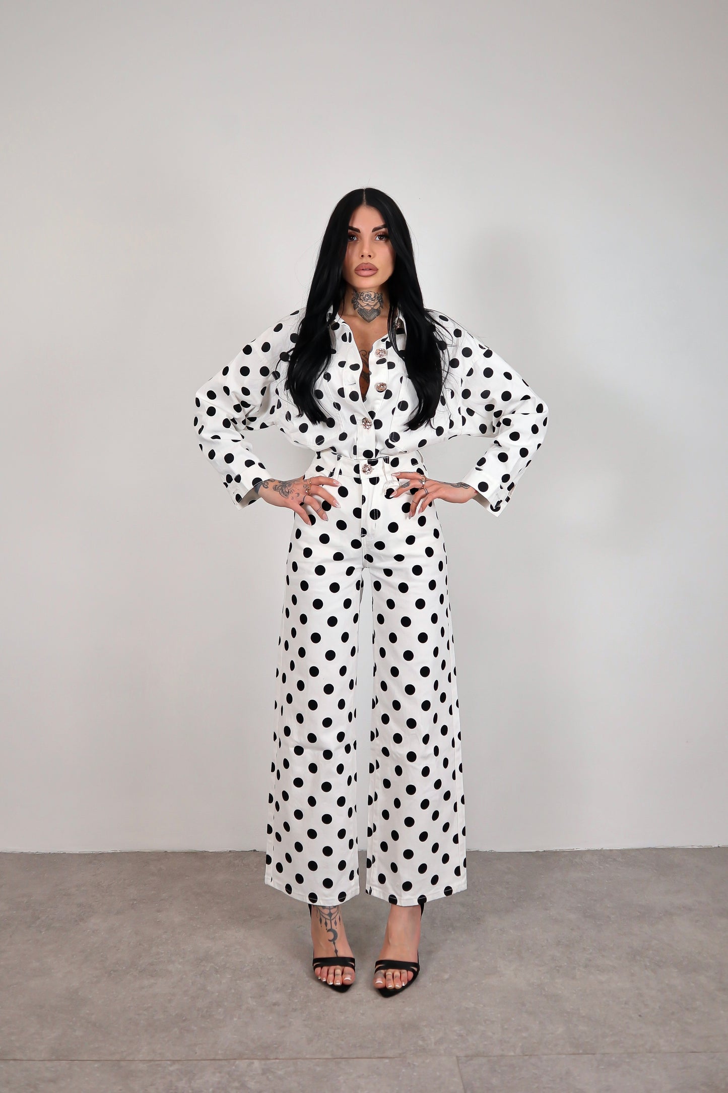 Completo denim pois Alma