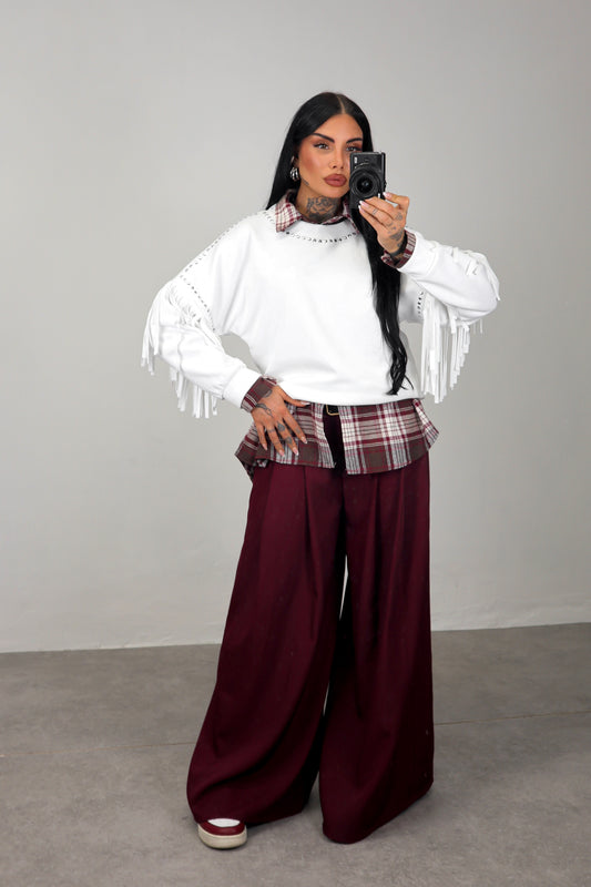 Pantalone Formal - Bordeaux
