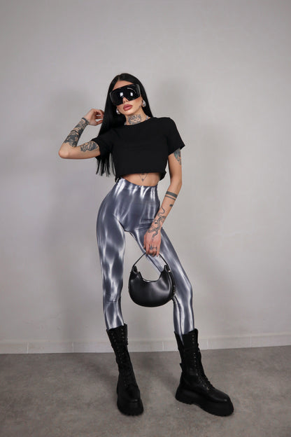 Leggins Tie Dye - Grigio