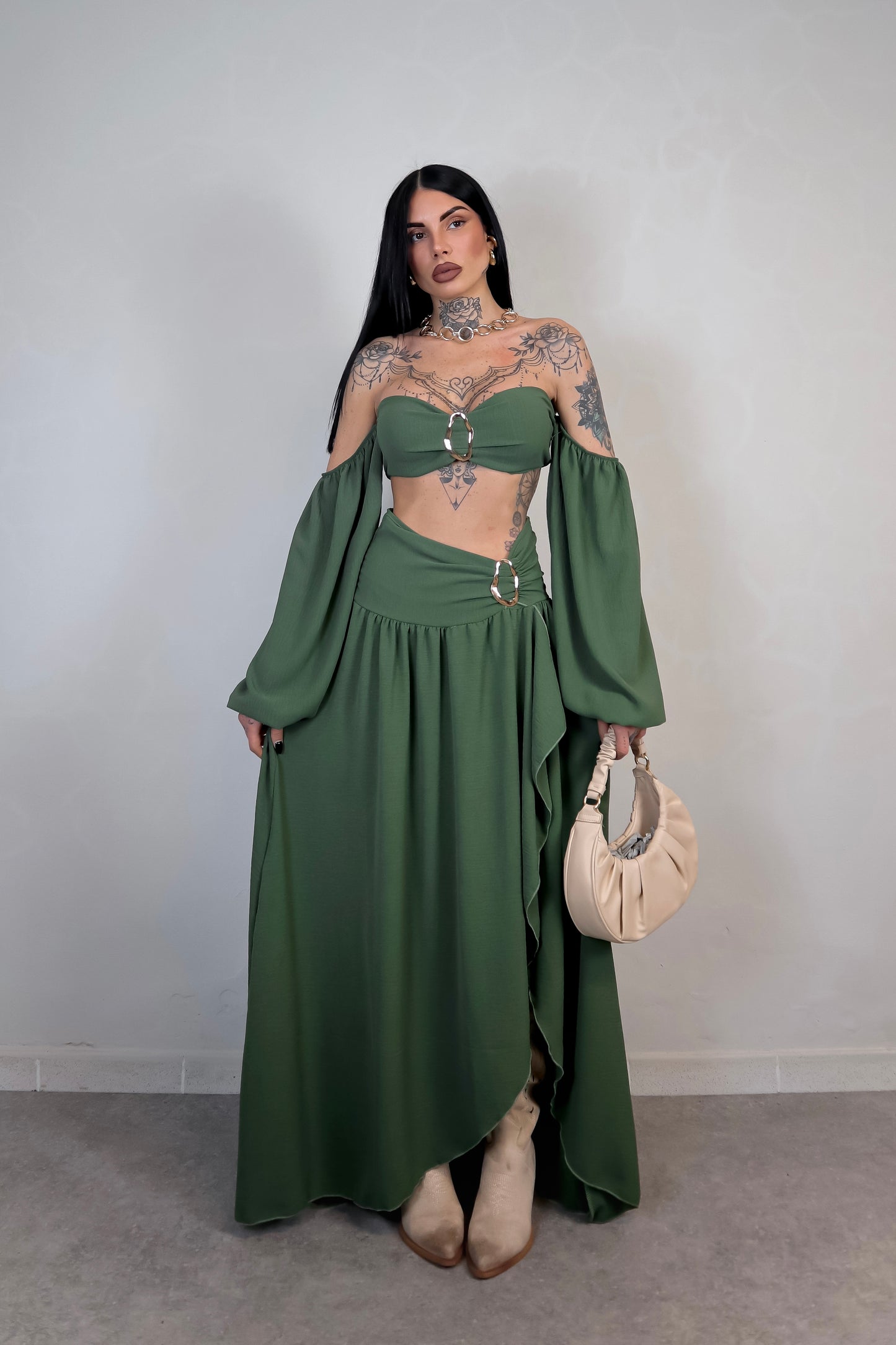 Completo Esmeralda - Verde Militare