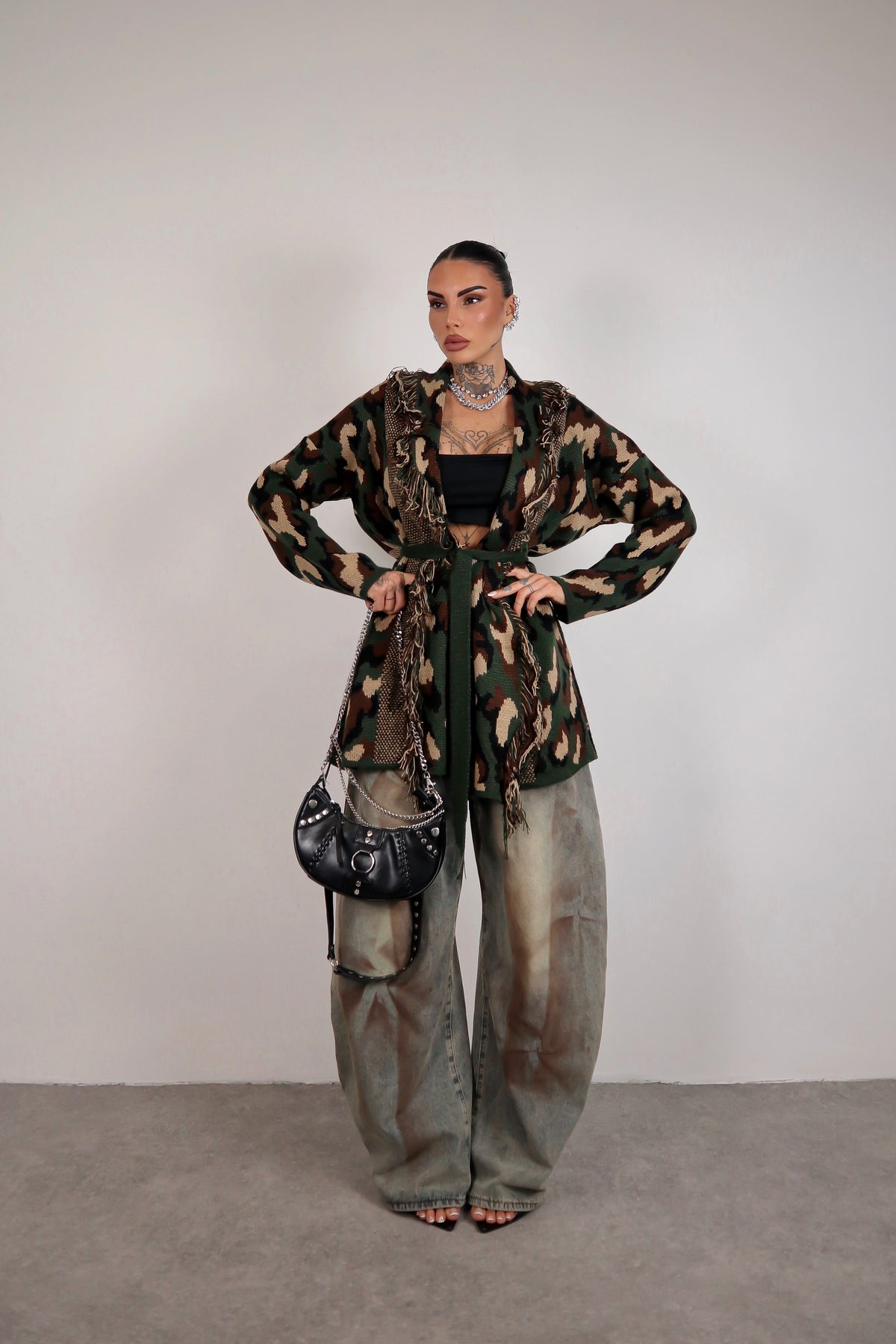 Cardigan Perù - Militare