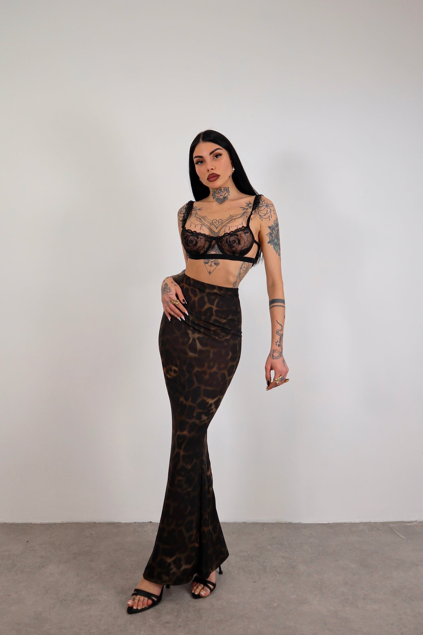 Gonna lunga Rasha - Leopardato