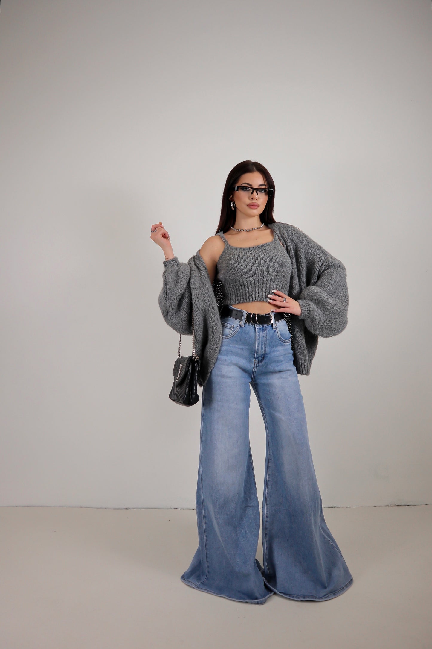 Set Cardigan Judy - Grigio