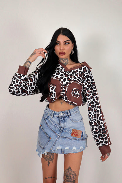 Maglia Football Leo - Marrone