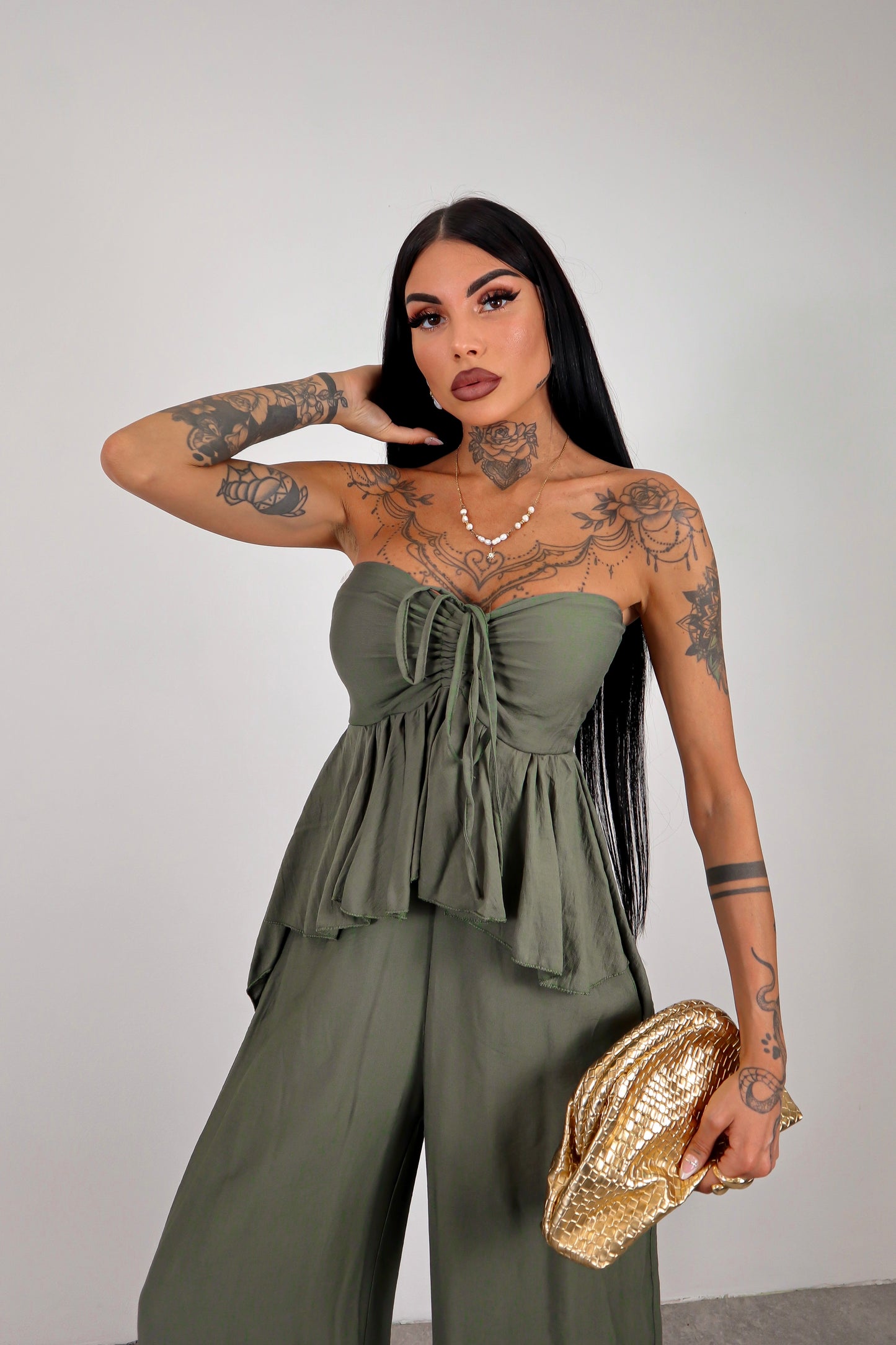 Tuta intera Noelle - Verde militare