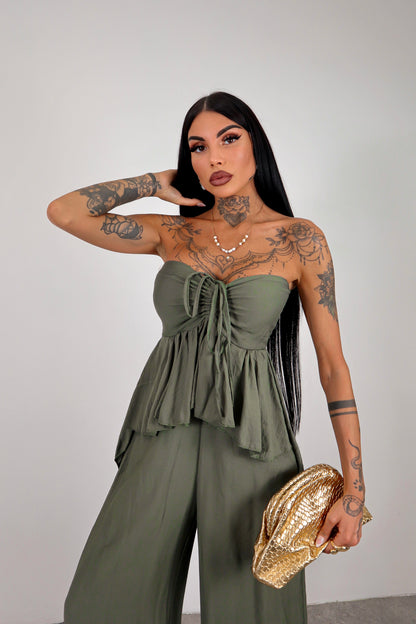 Tuta intera Noelle - Verde militare