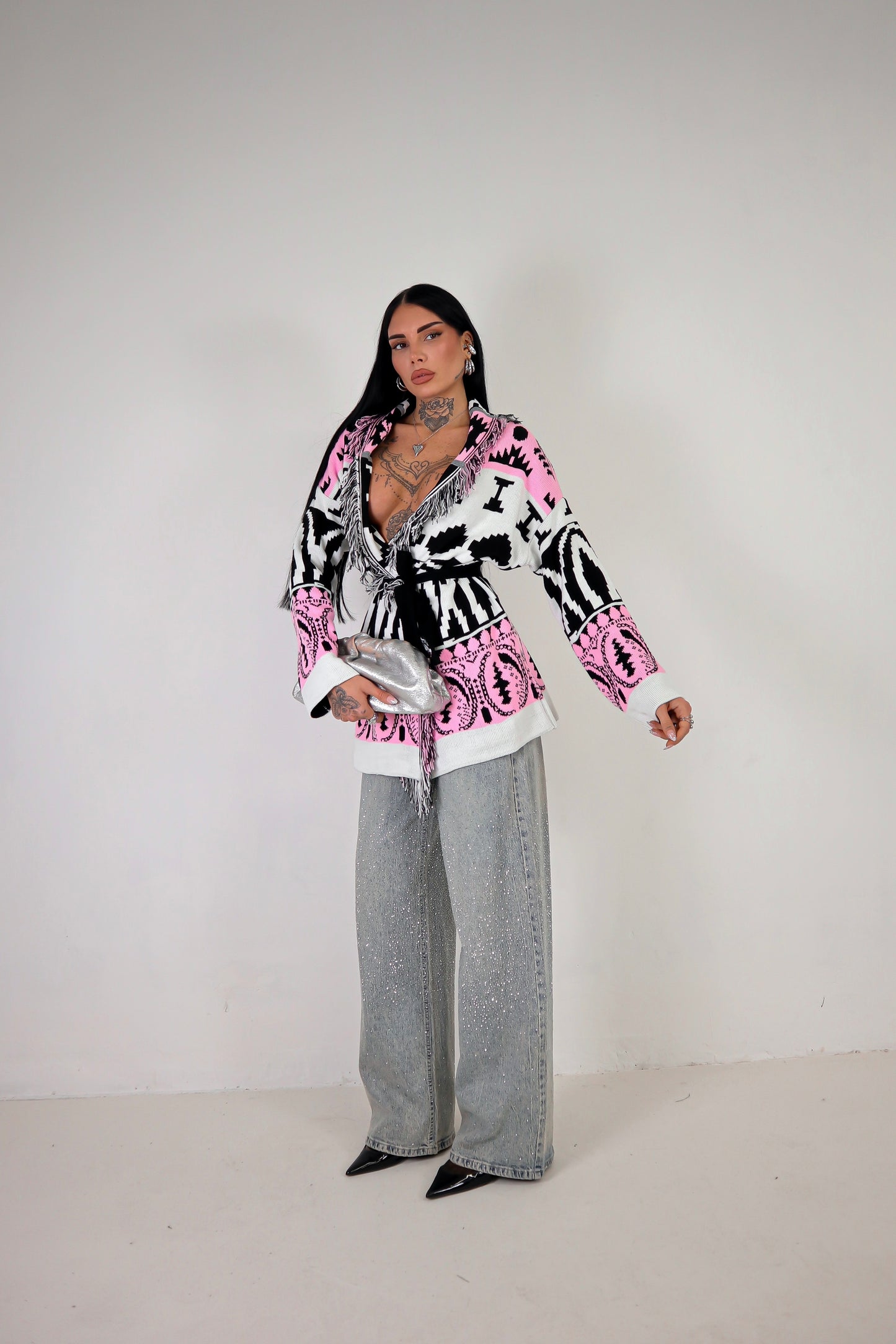 Cardigan Perù - Rosa