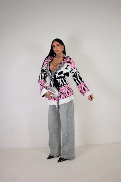 Cardigan Perù - Rosa