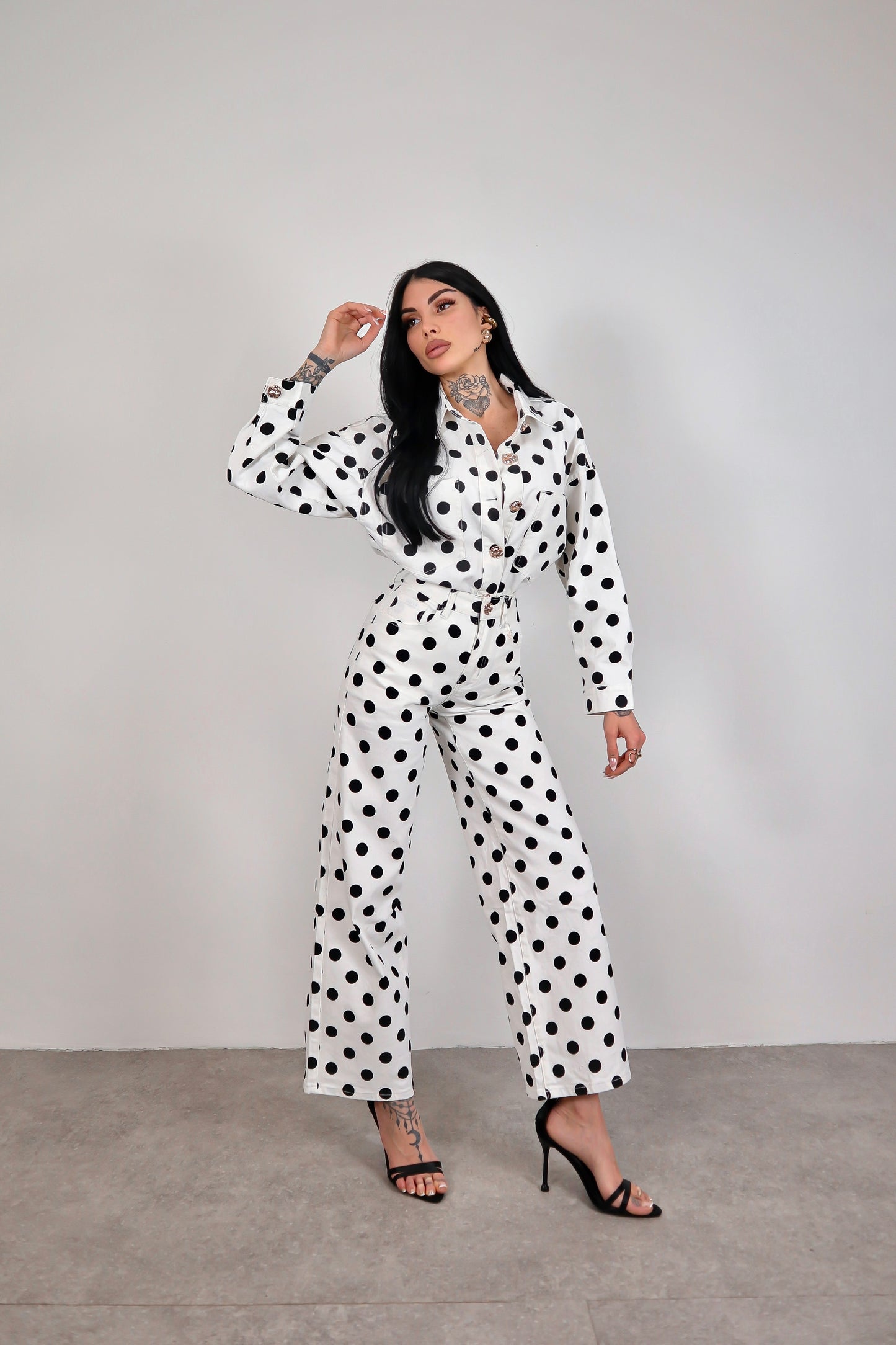 Completo denim pois Alma