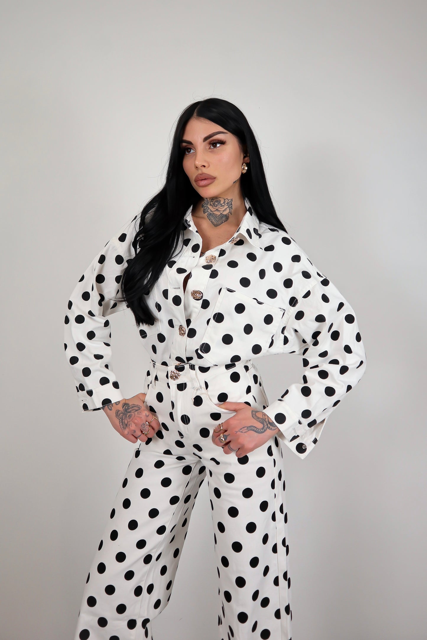 Completo denim pois Alma