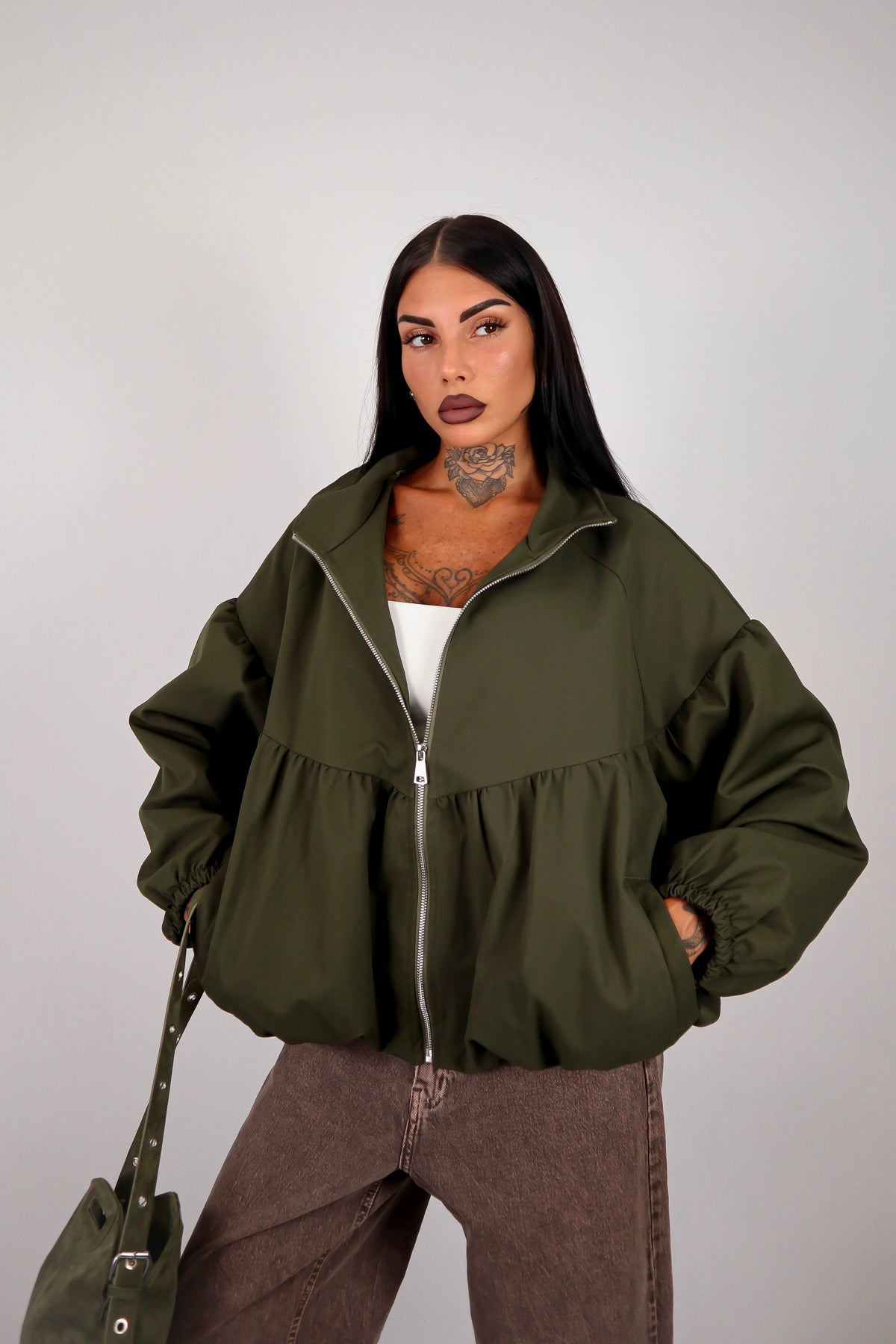 Bomber Balloon Justine - Verde militare