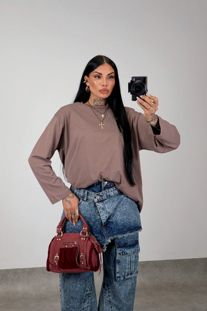 Maglia Long Sleeve - Marrone