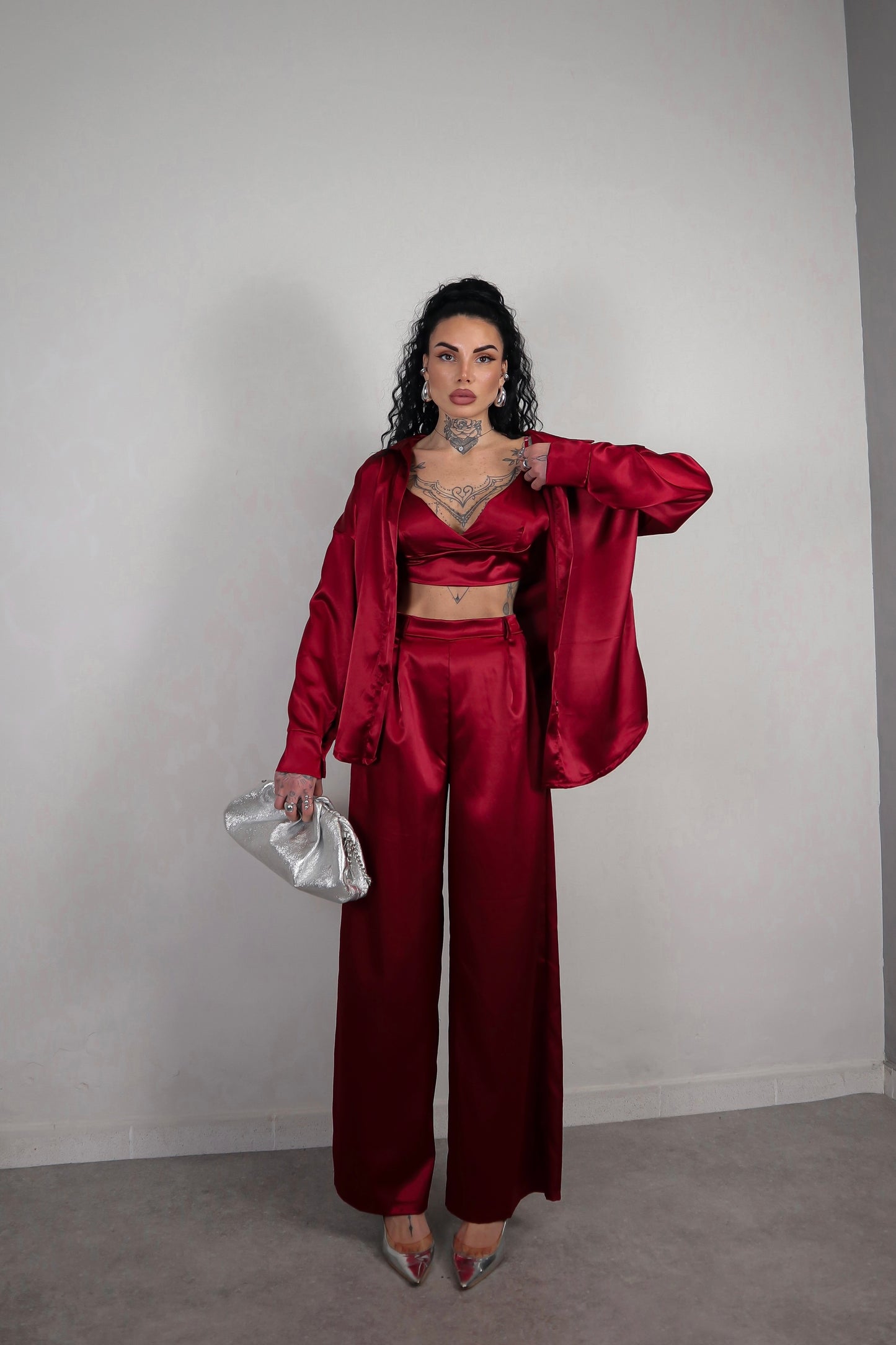 Coordinato Tris Amelia - Bordeaux