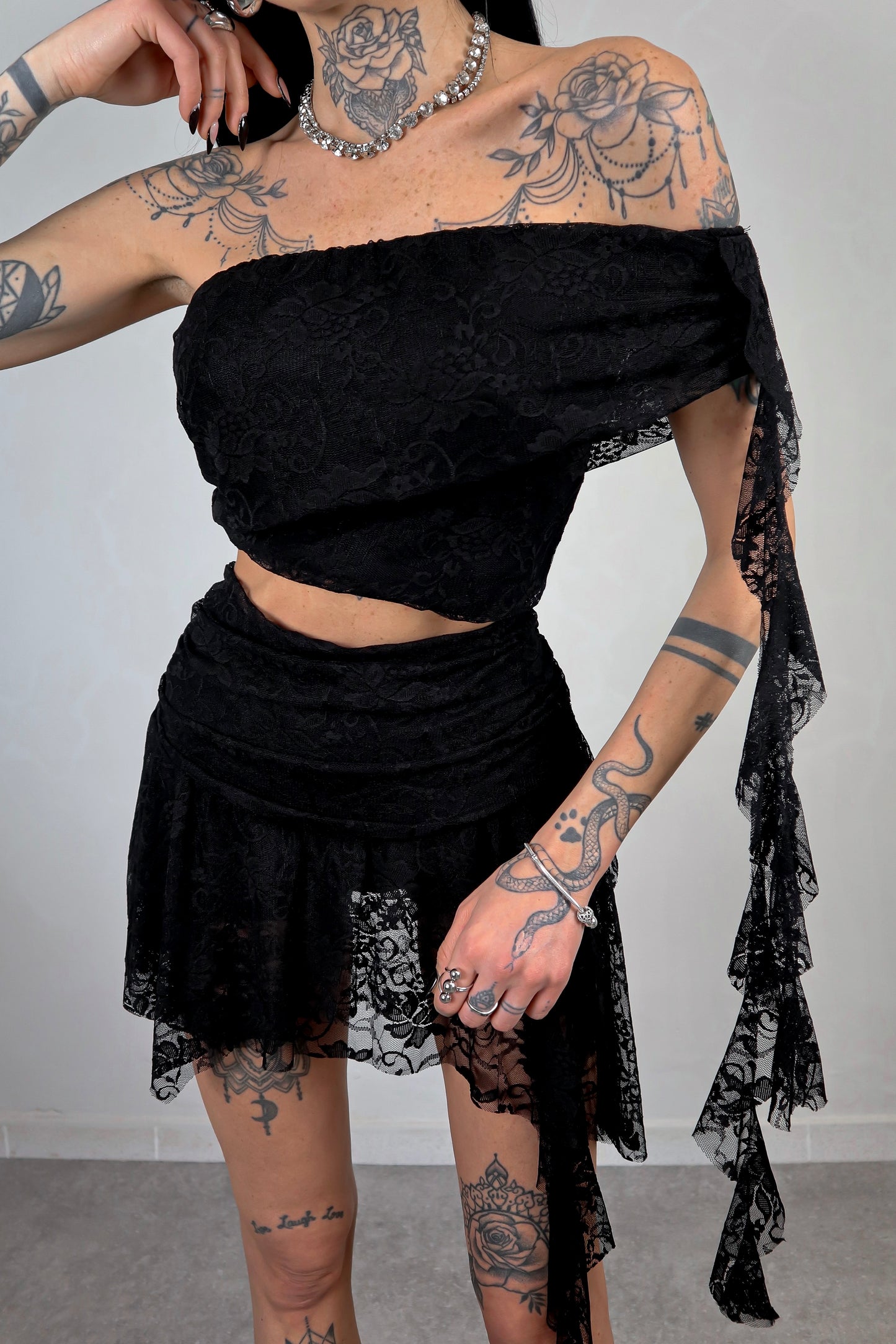 Completo in pizzo Elodie