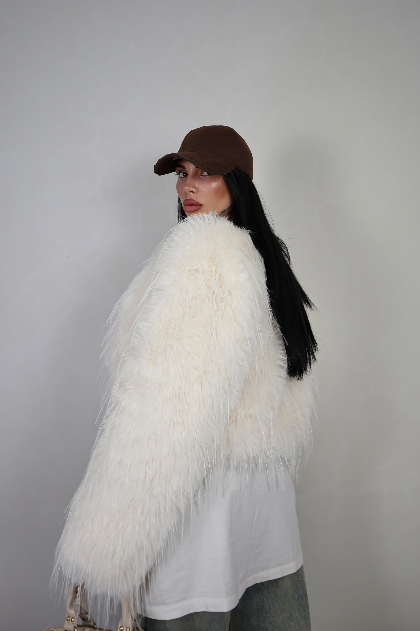 Pelliccia Fluffy - Bianco