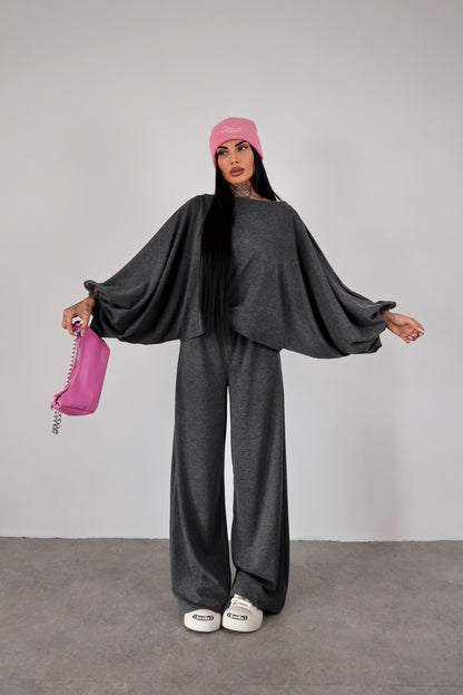 Completo in maglia Isadora - Grigio Piombo