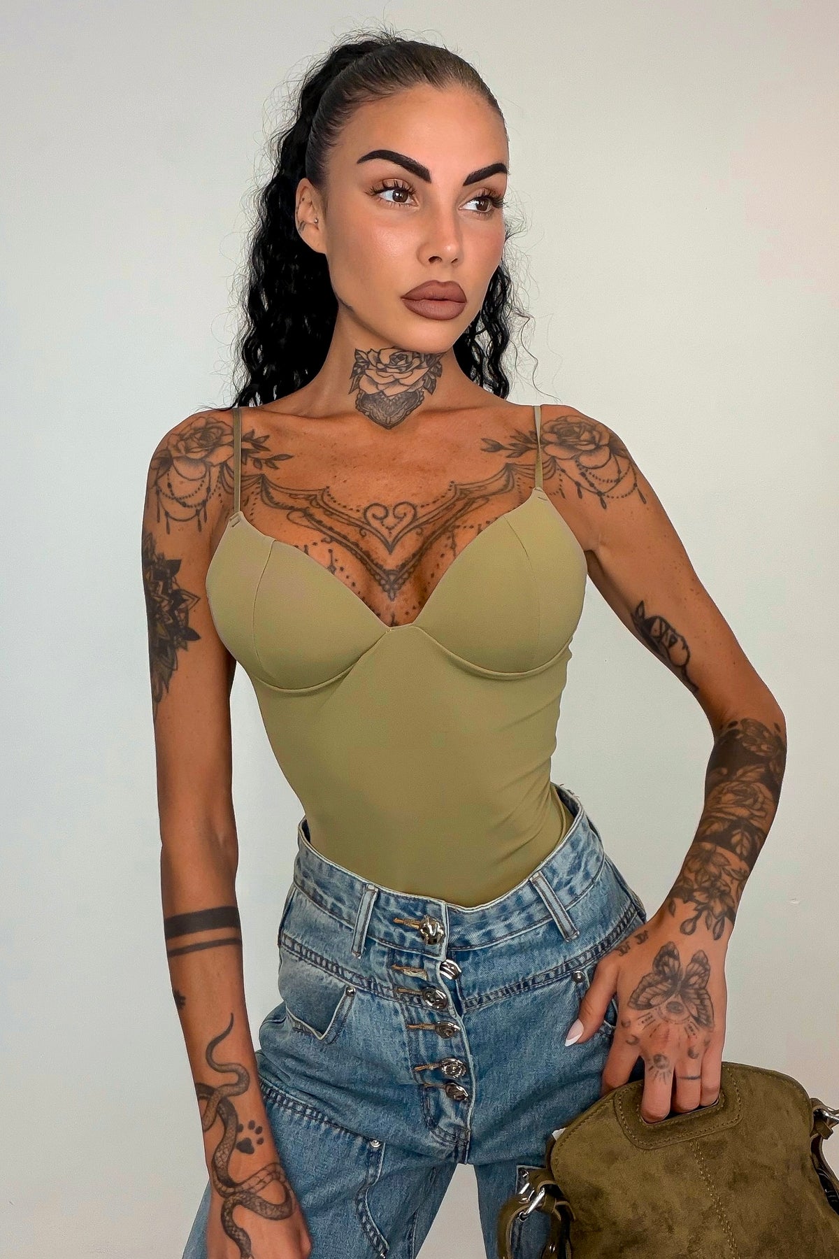Body second SKIN - Verde militare